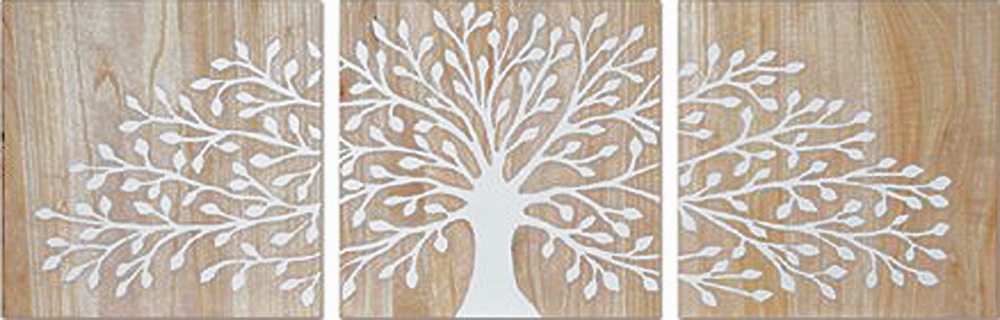 HP043 Wall Décor art wood panel hand carved botanical